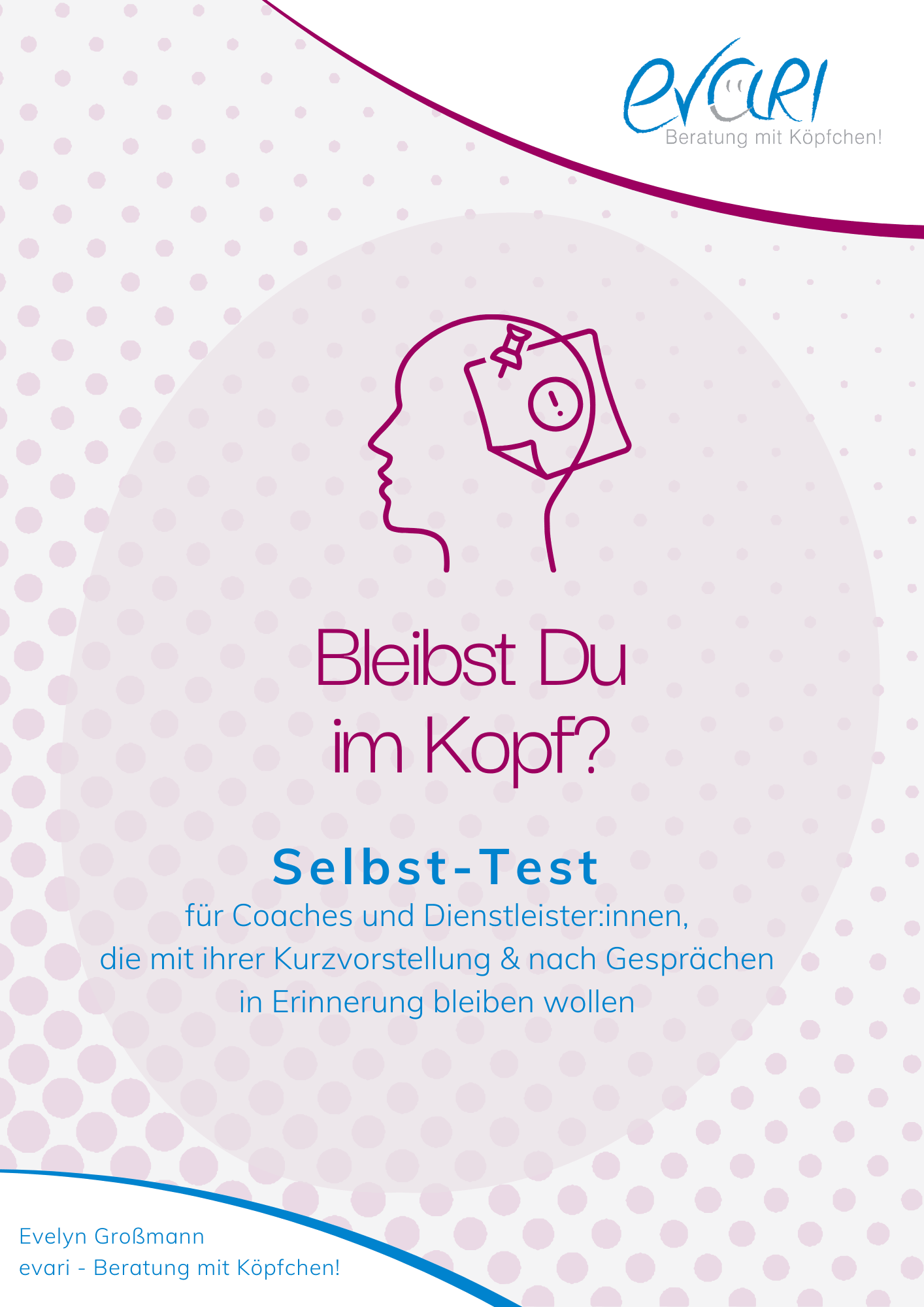 MarketingKoepfchen-BleibstDuimKopf_Cover Titelgrafik für Selbst-Test "Bleibst Du im Kopf?"